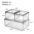 Plastic Transparent Household Food Storage Containers